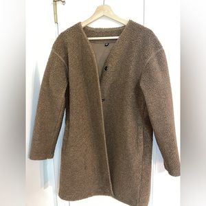 Uniqlo Brown Teddy Coat